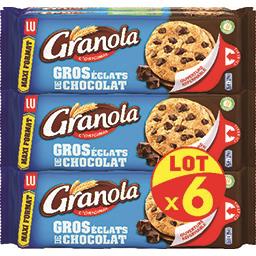 LU LU Granola - Cookies chocolat gros éclats de chocolat le lot de 6 paquets de 276g - 1656g