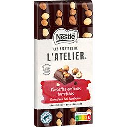 Nestlé Nestlé Tablette de chocolat noir noisettes entières torréfiées - Les recettes de l'atelier la tablette de 170 g