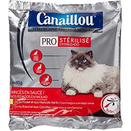 Eminces Sauce Pro Sterilise Poulet Bœuf Legumes Pour Chats Canaillou Intermarche