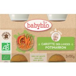 Puree De Carotte Des Landes Potimarron Bio Des 4 Mois Babybio Intermarche