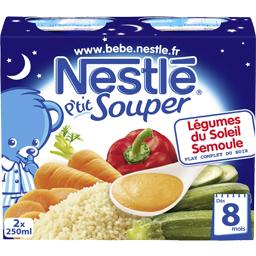 P Tit Souper Soupe Du Soir Legumes Du Soleil Semoule 8 Mois Nestle Bebe Intermarche