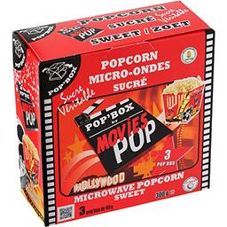 Movies Movies Pop' Box - Popcorn micro-ondes sucré les 3 boites de 100 g