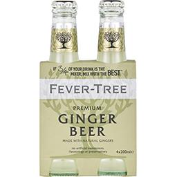 Fever Tree Fever-Tree Premium Ginger Beer les 4 bouteilles de 200 ml