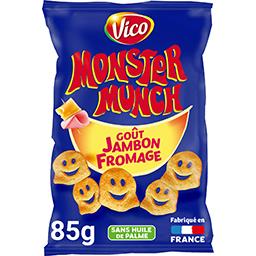 Monster Munch Vico Monster Munch - Petits monstres salés goût jambon-fromage le paquet de 85 g