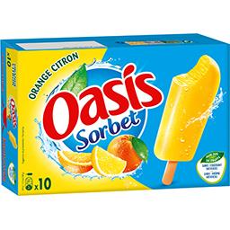 Oasis Oasis Sorbet orange citron la boîte de 10 bâtonnets de 40g - 400g