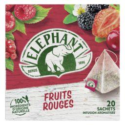 Elephant Eléphant Infusion fruits rouges la boite de 20 sachets - 36 g
