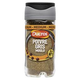 Ducros Ducros Poivre gris moulu medium le flacon de 36 g