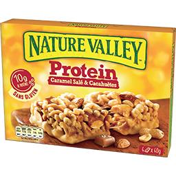 Nature Valley Nature Valley Barres Protein caramel salé & cacahuètes sans gluten les 4 barres de 40 g
