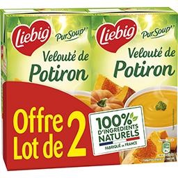 Liebig Liebig Pur'Soup - Velouté de potiron et pointe de crème les 2 briques d'1L