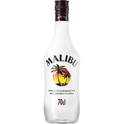 Malibu Malibu Liqueur au rhum blanc des Caraïbes aromatisée noix de coco la bouteille de 70cl