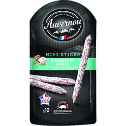 Auvernou Auvernou Saucisson Mini sticks roquefort & noix le sachet de 10 - 100 g