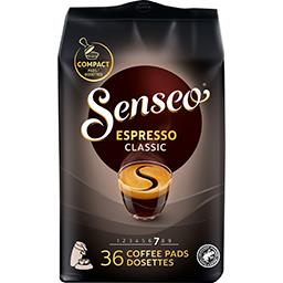 Maison du Café Senseo Dosettes de café compatibles Senseo Espresso le paquet de 36 dosettes - 250 g
