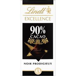 Lindt Lindt Excellence - Chocolat noir Prodigieux 90% cacao la tablette de 100 g