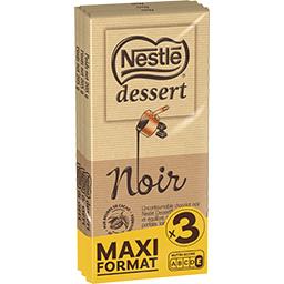Nestlé Nestlé Dessert - Chocolat noir les 3 tablettes de 205 g - Maxi format
