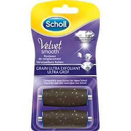 Scholl Scholl Velvet Smooth - Rouleaux remplacement grain ultra exfoliant le lot de 2 rouleaux