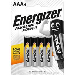 Energizer Energizer Piles alcalines Power AAA LR03 les 4 piles