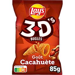 Bénénuts Lays 3D Bugles - Biscuits apéritif goût cacahuète le sachet de 85 g