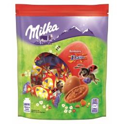 Milka Milka Œufs chocolat au lait éclat caramel Daim le sachet de 86 g