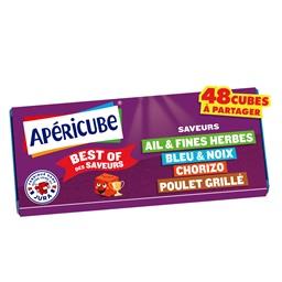 Apéricube Apéricube Fromage fondu apéritif best of des saveurs la boite de 48 cubes - 250 g