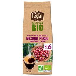 Legal Legal Café moulu Mexique Pérou n°6 BIO le paquet de 250 g