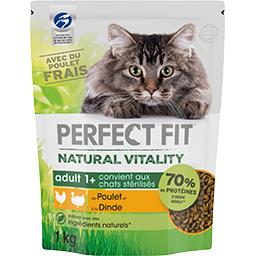 Perfect Fit Perfect fit Natural Vitality - Croquettes poulet et dinde pour chats le sac de 1 kg