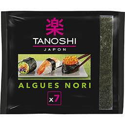 Tanoshi Tanoshi Feuilles d'algues Nori grillées pour sushi le sachet de 17.5g