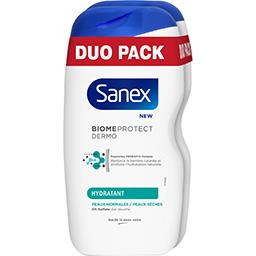 Sanex Sanex Biome Protect Dermo - Gel douche Hydratant le lot de 2 flacons de 450 ml - Duo Pack