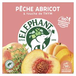 Elephant Infusion pêche abricot et thym la boîte de 20 sachets
