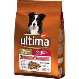 Ultima Ultima multi-croquettes pour chien medium maxi senior +7 ans poulet le sac de 2 kg