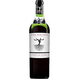 Côtes de Bourg Nos Racines Côtes de Bourg BIO, vin rouge la bouteille de 75 cl
