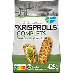 Krisprolls Krisprolls Petits pains suédois complets sans sucres ajoutés le paquet de 425g