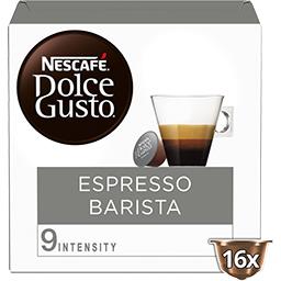 Nescafé Nescafé Capsules de café compatibles Dolce Gusto -  Espresso Barista la boîte de 16 capsules - 112g