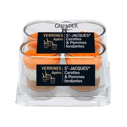 Guyader Guyader Verrines St Jacques carottes et pommes fondantes la barquette de 4 x 40g - 160g