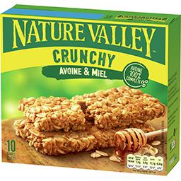 Valley Nature Valley Barres Crunchy avoine & miel les 5 sachets de 42 g