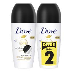 Dove Déodorant Invisible Dry le lot de 2 roll-on de 50ml - 100ml