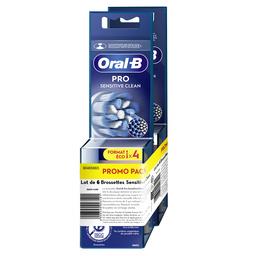 Oral B Pro - Brossette Sensitive Clean le lot de 6