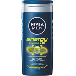 Nivea Nivea Men - Gel douche Energy corps visage et cheveux le flacon de 250ml