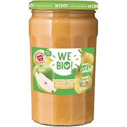 We Bio ! WeBio ! Purée pomme poire sans sucres ajoutés BIO le bocal de 630 g