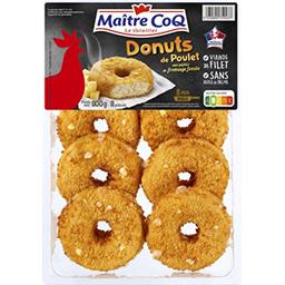 Maître Coq Maître Coq Donuts de poulet la barquette de 8 pièces - 800 g
