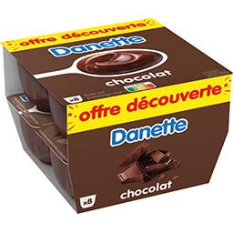 Danone Danette Crème dessert chocolat les 8 pots de 125 g - Offre Découverte