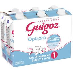 Optipro Lait Infantile 1er Age Liquide Des La Naissance Guigoz Intermarche