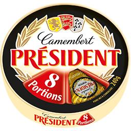 Président Président Camembert les 8 portions de 30 g
