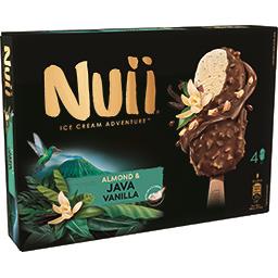 Nuii Nuii Glace amande & vanille de Java la boîte de 4 bâtonnets - 268g
