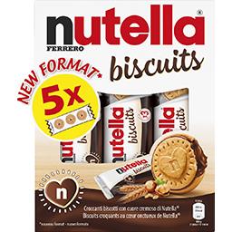 Nutella Nutella Biscuits cœur Nutella les 5 paquets de 3 biscuits - 207 g