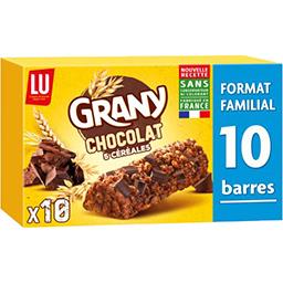LU LU Grany - Barres céréales chocolat la boite de 10 - 208 g