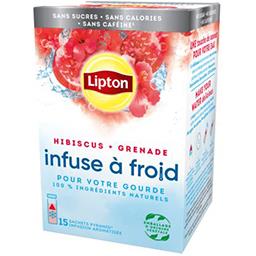 Lipton Lipton Infusion à froid grenade hibiscus la boîte de 15 sachets pyramide