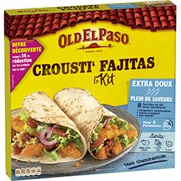 Old El Paso Old El Paso Kit pour Crousti' Fajitas, extra doux La boite de 521g