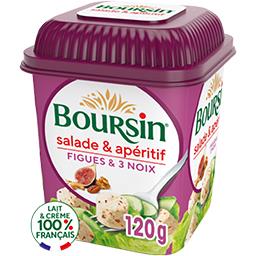 Boursin Boursin Salade & Apéritif - Fromage à la figue & 3 noix la boite de 120 g