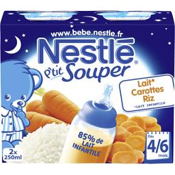 P Tit Souper Repas Du Soir Carottes Riz 4 6 Mois Nestle Bebe Intermarche