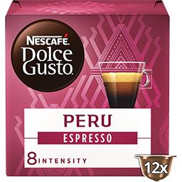 Nescafé Nescafé Capsules de café compatibles Dolce Gusto - Espresso Péru bio la boîte de 12 capsules - 84g